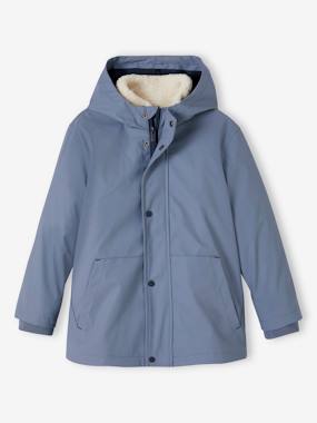 3-in-1 Rubber Raincoat with Removable Sherpa Bodywarmer for Boys  - vertbaudet enfant