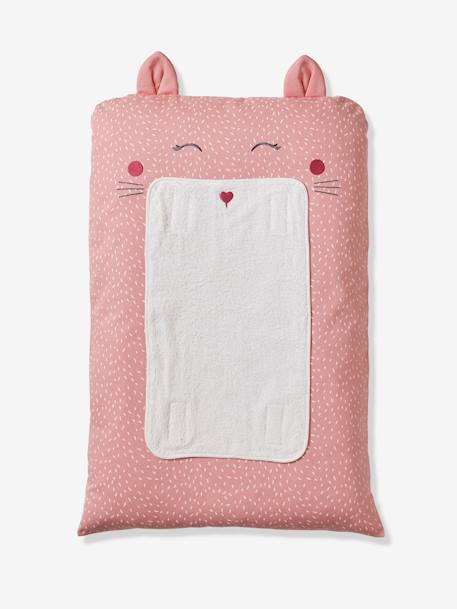 Changing Mattress Cover, Cat printed pink - vertbaudet enfant 