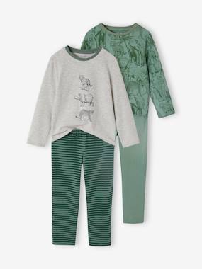 -Lot de 2 pyjamas garçon jungle