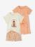 Lot de 2 pyjashorts fille en maille côtelée écru - vertbaudet enfant 