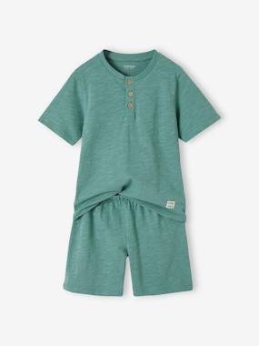 Pyjamas in Marl Jersey Knit for Boys  - vertbaudet enfant