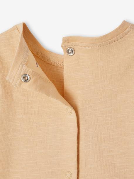 Pack of 2 Short Sleeve, Organic Cotton T-Shirts for Newborn Babies beige - vertbaudet enfant 