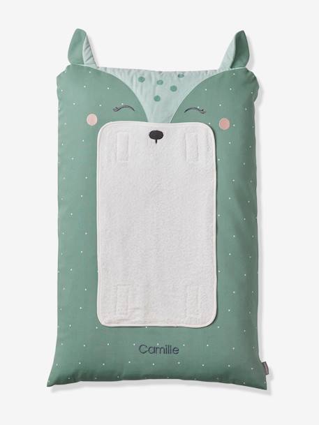 Changing Mattress Cover, Buck printed green - vertbaudet enfant 