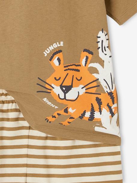 Pack of 2 Tiger Pyjamas for Boys khaki - vertbaudet enfant 