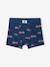 Lot de 5 boxers stretch pompiers garçon en coton bio bleu océan - vertbaudet enfant 