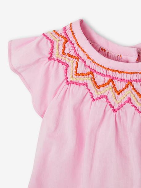 Ensemble blouse, short et bandeau bébé rose - vertbaudet enfant 