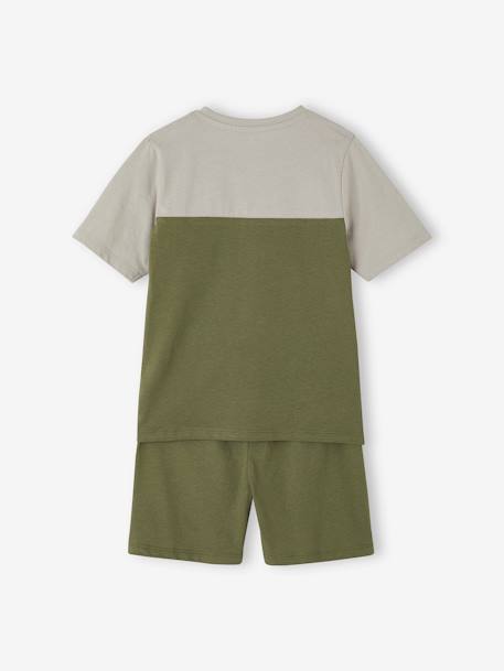 Crocodile Short Pyjamas for Boys olive - vertbaudet enfant 
