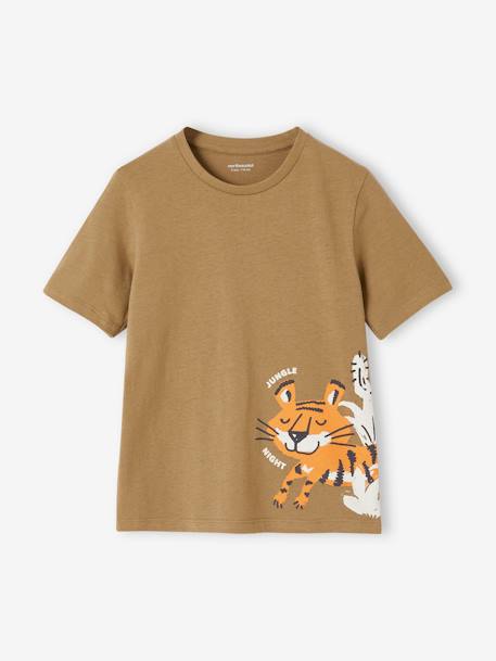 Pack of 2 Tiger Pyjamas for Boys khaki - vertbaudet enfant 