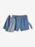 Jupe-short en denim léger fille stone - vertbaudet enfant 
