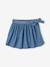 Jupe-short en denim léger fille stone - vertbaudet enfant 