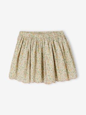 Girls-Floral Bohemian Skirt for Girls