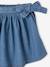 Jupe-short en denim léger fille stone - vertbaudet enfant 