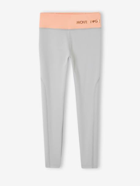 Sports Combo, Zipped Jacket & Leggings in Techno Fabric, for Girls navy blue+peach - vertbaudet enfant 