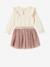 Ensemble bébé fille T-shirt à collerette jupon tulle écru - vertbaudet enfant 