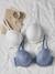 Lot de 2 soutiens-gorge satinés grossesse et allaitement bleu grisé+marine - vertbaudet enfant 