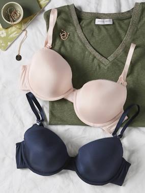 Pack of 2 Maternity & Nursing Special Sateen Bras by ENVIE DE FRAISE - vertbaudet enfant Maternity-Pack of 2 Maternity & Nursing Special Sateen Bras by ENVIE DE FRAISE