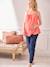 Cotton Gauze Top with Thin Straps, for Maternity coral - vertbaudet enfant 