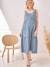 Strappy Dress in Printed Cotton Gauze, Maternity & Nursing Special petrol blue - vertbaudet enfant 