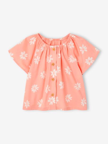 Floral Blouse for Babies peach - vertbaudet enfant 