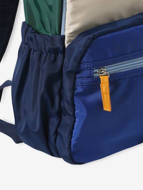 Retro Colourblock Backpack for Boys ink blue - vertbaudet enfant 