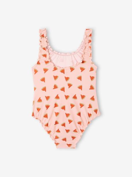 Swimsuit with Watermelon Prints for Girls printed pink - vertbaudet enfant 