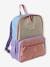 Retro Colourblock Backpack for Girls lilac - vertbaudet enfant 