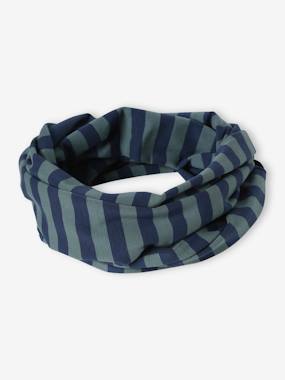 -Reversible Infinity Scarf for Boys, Rock/Marl