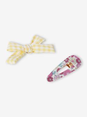 -Set of 2 Hearts Hair Clips for Girls