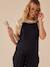 Dungarees in Lightweight Fleece for Maternity, by ENVIE DE FRAISE khaki+navy blue - vertbaudet enfant 