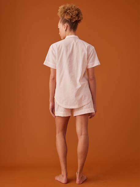 Striped Short Pyjamas in Seersucker for Maternity, by ENVIE DE FRAISE rosy - vertbaudet enfant 