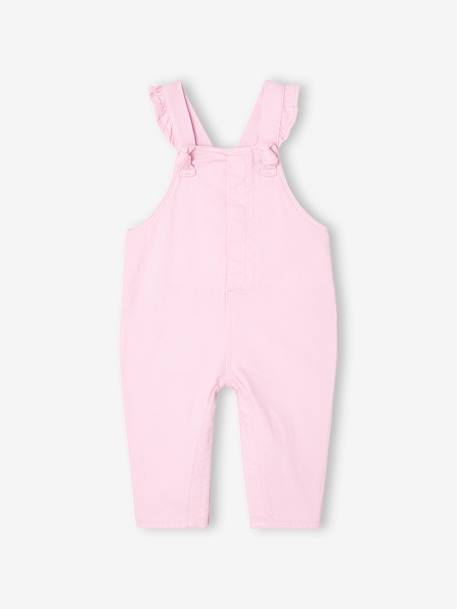Salopette bébé bretelles à volants lilas+rose poudré - vertbaudet enfant 