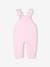 Twill Dungarees with Ruffles, for Babies lilac - vertbaudet enfant 