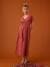 Long Dress for Maternity in Cotton Gauze, by ENVIE DE FRAISE terracotta - vertbaudet enfant 