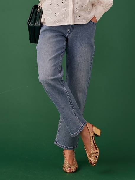 Jean de grossesse droit bandeau Seamless denim brut+stone - vertbaudet enfant 