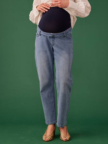 Jean de grossesse droit bandeau Seamless denim brut+stone - vertbaudet enfant 