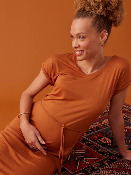 Robe longue grossesse caramel - vertbaudet enfant 