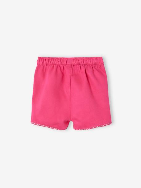 Shorts with Panels for Babies fuchsia - vertbaudet enfant 