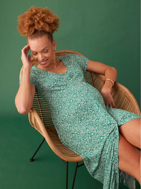 slim fit dress slacks Bandeau Ruffle Tiered A-line Sweet Maternity Baby Shower Maxi Dress –  Momyknows main image 1