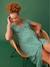 Robe longue grossesse fluide boutonnée vert - vertbaudet enfant 