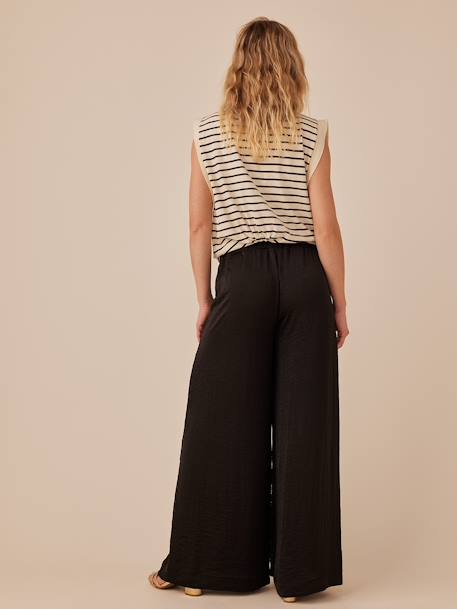 Pantalon de grossesse fluide style palazzo noir - vertbaudet enfant 