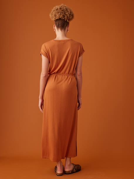 Robe longue grossesse caramel - vertbaudet enfant 