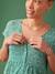 Long, Fluid, Button-Down Dress for Maternity, by ENVIE DE FRAISE green - vertbaudet enfant 