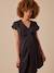 Robe grossesse satinée effet noué anthracite - vertbaudet enfant 