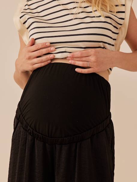 Pantalon de grossesse fluide style palazzo noir - vertbaudet enfant 