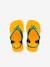 Tongs Baby Brasil Logo II corail+jaune - vertbaudet enfant 