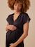 Robe grossesse satinée effet noué anthracite - vertbaudet enfant 