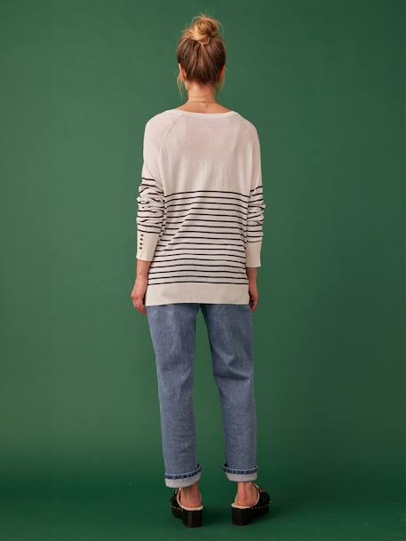 Pull fin grossesse blanc - vertbaudet enfant 