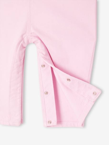 Salopette bébé bretelles à volants lilas+rose poudré - vertbaudet enfant 