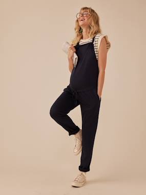 Maternity-Playsuits & Dungarees-Dungarees in Lightweight Fleece for Maternity, by ENVIE DE FRAISE