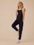 Dungarees in Lightweight Fleece for Maternity, by ENVIE DE FRAISE khaki+navy blue - vertbaudet enfant 